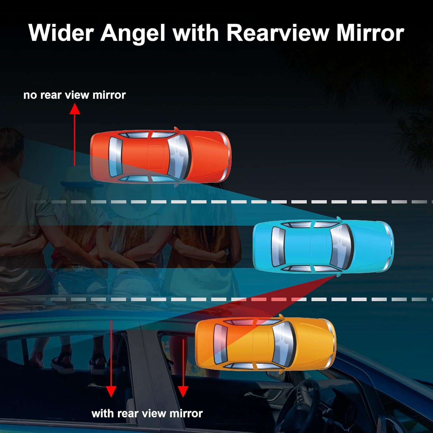 Blind Spot Car Mirror, HD Glass Frameless Convex Side Mirror Blindspot, Wide Angle Rear View Mirrors for SUVs, Trucks and RVs - Car Accessories - Image 2